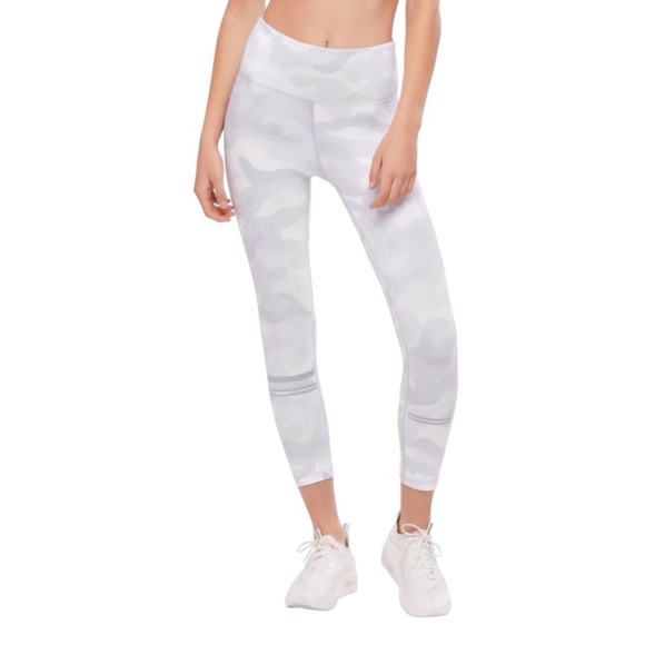 Lilybod Nina 7/8 Length High Waist Leggings White Camo Size Medium - Picture 1 of 11